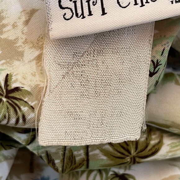 Surf Chick Womens Summer Dress Size Medium Hawaiian Palm Print - Picture 7 of 8